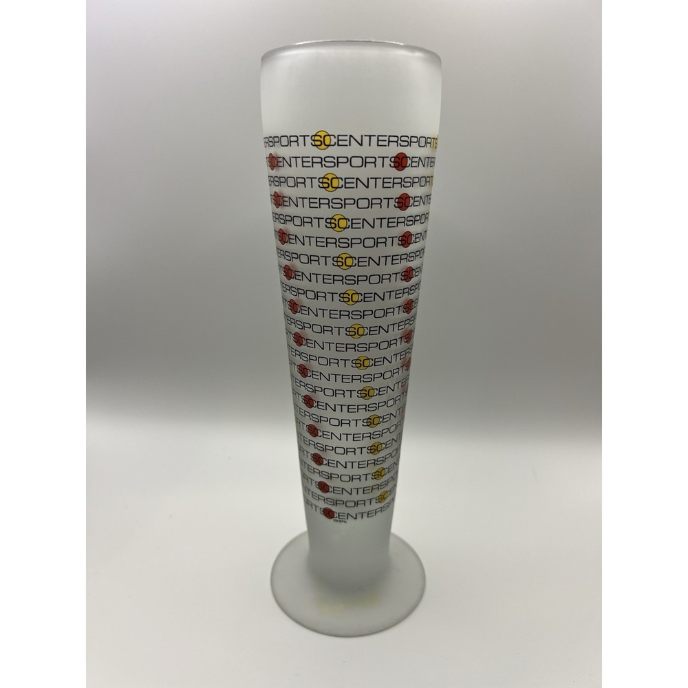 ESPN SportsCenter Frosted Beer Glass Cup 9.5" Tall